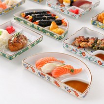 2칸 나눔그릇 반찬 찬기 개인 앞접시 칸칸접시 소스볼 종지 2구그릇 만두그릇 수육그릇 홈포차 안주그릇 홈파티 홈브런치 회접시 회그릇 일식 감성 이자까야 소바그릇 손님상차림, 직사각2P, 그린