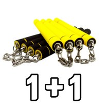 1 1 스폰지쌍절곤 고급형 태권도 쌍절봉 이소룡 어린이 연습용 안전한 스펀지 스폰지 쌍절곤 더코모드, 블랙 블랙