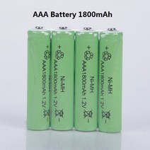 aaa충전지 aaa 충전 용 건전 지 세트 1.2V Ni-MH AAA 충전식 1800mAh 3A 중성 배터리 aaa 충전지, 01 1PCS AAA