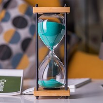 해외 레트로 유리 욕실 모래시계 타이머 수험생 30 분 생일 졸업 선물 타이밍-11741, 옵션07