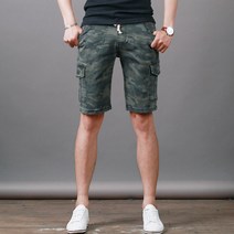 스댕클럽 남성용 여름 카고 밴드 반바지 BJ2167