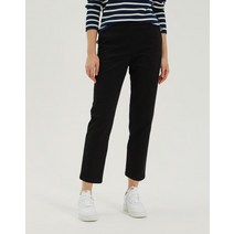 21FW 블랙 단색 면혼방 팬츠 HSPA1D019BK