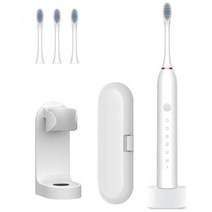 음파전동칫솔 초음파 전동 칫솔 음파 진동 치솔최신 초음파 전동 칫솔 충전식 USB 베이스 6 모드 성인용 IP, 04 white type 2