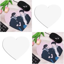 마우스 패드 꾸미기 인쇄 하트 모양 귀여운 컴퓨터 페드 무지 셀프 제작