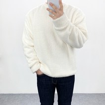 엠클로 남자 오버핏 보들보들 양털맨투맨 티셔츠 8컬러