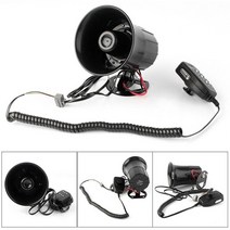 car ccessories 12v 스피커 130db 무선 전자 사이렌 시끄러운 자동차 경고 경보 경찰 화재 사이렌 경적 확성기, 한개옵션0