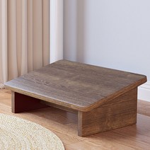 Lambano 우드 책상 발받침대, 짙은갈색