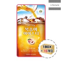 편의점복숭아에이드 10팩 피치 아이스티 파우치 음료, 단품