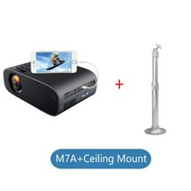 빔프로젝터 대여 캠핑용빔프로젝터 소형빔프로젝터Everycom M7 LED 비디오 프로젝터 720P 휴대용 옵션 안드, 05 M7A 720P add CM