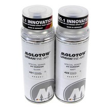[모로토] UV바니쉬 스프레이 400ml (종류선택) - 스프레이페인트 바니쉬 모로토우 MOLOTOW, 422 UV바니쉬 무광