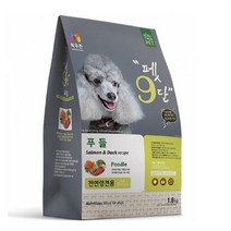 목우촌 전연령용 오리 펫9단 푸들 전용사료, 21개, 1.8kg