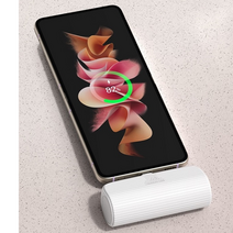 충전선없는 아이폰충전기 5000mAh 보조배터리 도킹형 간편휴대 아이폰SE3 아이폰SE2 아이폰8 아이폰7, 선택1번 C타입 - 화이트
