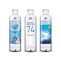 미네랄메이킹7.4 천연 알칼리수 미네랄워터 500ml FDA인증, 고래, 3박스 - 60병, 60개