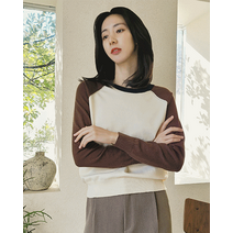 나그랑 배색 니트