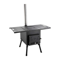 펠릿연소기 접이식 조립형 굴뚝장착 강제배기형 연통, 블랙 580x460x1030mm 화목난로