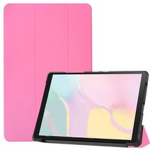 Huawei MediaPad T5 10.1 AGS2-L09 케이스 PU 가죽 트라이 폴드 전자 책 화웨이 AGS2-W09 태블릿 슬리브 스탠드 커버, [01] T5 101, [06] Rose Red