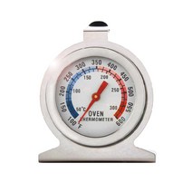 베이킹 오븐 그릴 요리용 아날로그 온도계 측정기 스텐 오븐온도계 홈쿠킹