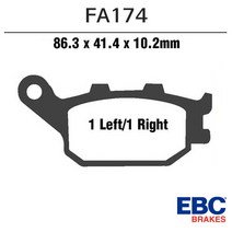 EBC 14- MT09 리어 브레이크패드 FA174