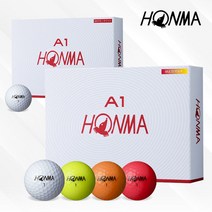 혼마 A1 골프공 2피스, 화이트, 12개