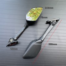 야마하 XMAX 300 400 125 250 2017 2018 2019 YZF R3 R25 2015 2016 오토바이 사이드 미러 접이식 백미러, 4.D, 1개