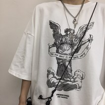 차쿠 인싸패션 천사 일러스트 반팔티