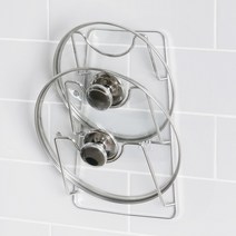 스파이더락 스마트접착 냄비뚜껑 거치대, 실버, 2개