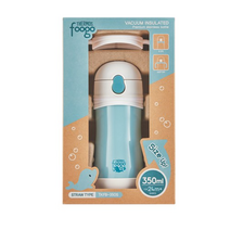 푸고 유아용 프리미엄 빨대컵 350ml, 블루, 9세트