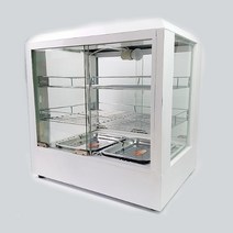 편의점 호빵 쇼케이스 찐빵 겨울간식 보관 매대 사각, 흰색 3단 온장고