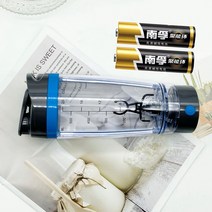 전동 쉐이크 텀블러 미숫가루 쉐이크 용기 충전식 배터리 전자동 믹서기 휴대용 소형 600ML 배터리 + 배터리, 600ML 배터리 +  배터리