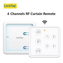 Tuya-스마트 라이프 커튼 스위치 롤링 블라인드 엔진 롤러 셔터 RF 및 WiFi 연결, 4 Channel RF Remote