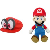 [슈퍼마리오 봉제인형 일본브랜드제품] 슈퍼 마리오 SUPERMARIO ODYSSEY 캐피 (마리오 모자) 인형 전체 길이 27cm, 인형 캐피+마리오