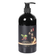 500ML 자연 머리 어둡게 샴푸 Polygonum Multiflorum 검은 머리 샴푸 식물 추출물 생강 식물 세척|Shampoos|, 1개, 단일, 단일