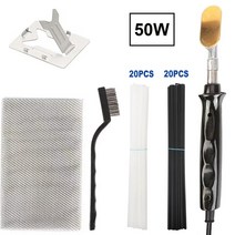 우드버닝기 50W/80W 자동 범퍼 수리 유형 전기 납땜 인두 110V/220V 가죽 다림질 도구 용접 막대와 홈 스, 01 50W Basic_02 EU