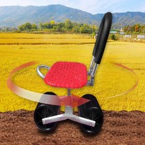 회전 이동식 농사의자 밭일 작업 고추 의자 농사용 수확차 고랑 참순이 고추따는 농작업, 레드