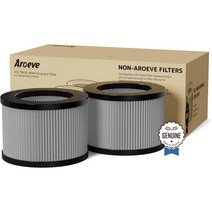 AROEVE MK01 MK06 공기청정기 교체 필터 매연 제거 소재 활성탄 혼합물 4in1 트루 헤파 냄새 VOCs 방지 2팩- 그레이 강화 버전, Grey