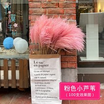 핑크뮬리 인조갈대 대형 억새풀 팜파스 뮬리갈대조화 반홍색 갈대, 인조갈대 80cm (50개입)