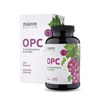 OPC 포도씨 추출물 몬테나티보 240캡슐 800mg 1일 528mg 캡슐 프랑스와 이탈리아 포도로 만든, 240개 (팩 1개)