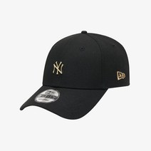 [백화점매장 정품출고] 뉴에라 엠엘비 야구모자 볼캡MLB 골드 미니 메탈 뉴욕 양키스 볼캡 블랙12836260