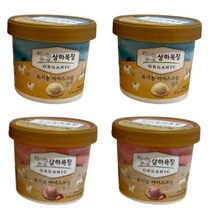 매일유업 상하목장 유기농 아이스크림 밀크+딸기 미니컵 100ML 각 2개 총 4개 상하 아이스크림, 3세트