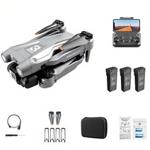 UCOKO 드론 Z908PRO, 배터리 3개, 은회색