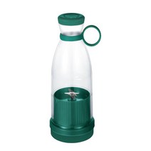 믹서 Portable Electric Juicer with Six Blade USB Rechargeable Fresh Juice Blender Mini Smoothie Maker, 01 Green