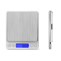 주방용 계량저울 500 0.01g 3kg 0.1g LCD 휴대용 미니 전자 요리저울, 2000g-0.1g