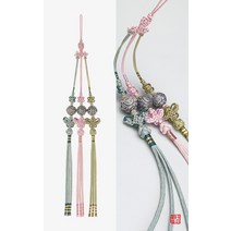 [나스첸카] 기쁨이어라 _ 손끈목 삼작노리개 삼천주노리개 은노리개 한복노리개