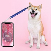 귀 내시경 수의과 검이경 카메라 비디오 스코프 클리너 왁스 제거 미니 비주얼 귀이개 귀용 엔트 55mm, 15m+one set