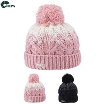 네파 NC송파점 공용 캐주얼한 컬러 배색으로 일상에서 활용도가 높은 방울 비니 POMPOM 폼폼비니 모자 7HF7427 SPH, 000, L/PINK(401)