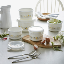 코렐코디 직사각 밀폐 반찬통 400ml 900ml 모음, 목련 직사각 찬통400ml