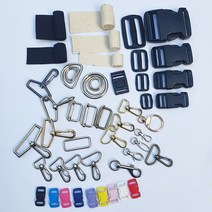 가방연결고리 끈 버클 D링 O링 왈자 15-50미리 동대문가방부자재 부속품, 가방고리 50미리 니켈 1개