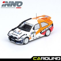 이노64 1:64 포드 에스코트 RS 코스워스 No.4 렙솔 - 케냐 사파리 랠리 1996 C. Sainz / L. Moya