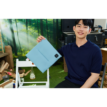위드마 국내생산 휴대용 USB 온열 전기 방석 엉뜨 핑크 네이비 블루, 보조배터리10000mAh