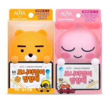 [신형 1+1] 카카오 방향제 라이언&어피치 모니터걸이형 네비게이션 걸이 차량방향제 사무실용 카카오프렌즈, 어피치&어피치